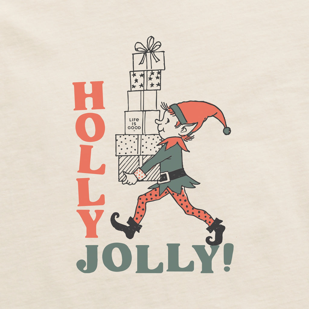 Women's Holly Jolly Elf Long Sleeve Crusher Boxy Tee product image 2