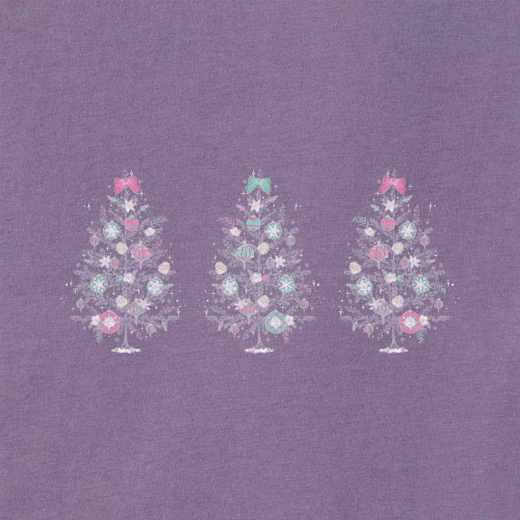 Women's Three Dreamy Trees Long Sleeve Crusher Boxy Tee product image 2