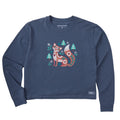 Women's Fox in the Winter Long Sleeve Crusher Boxy Tee product image 1
