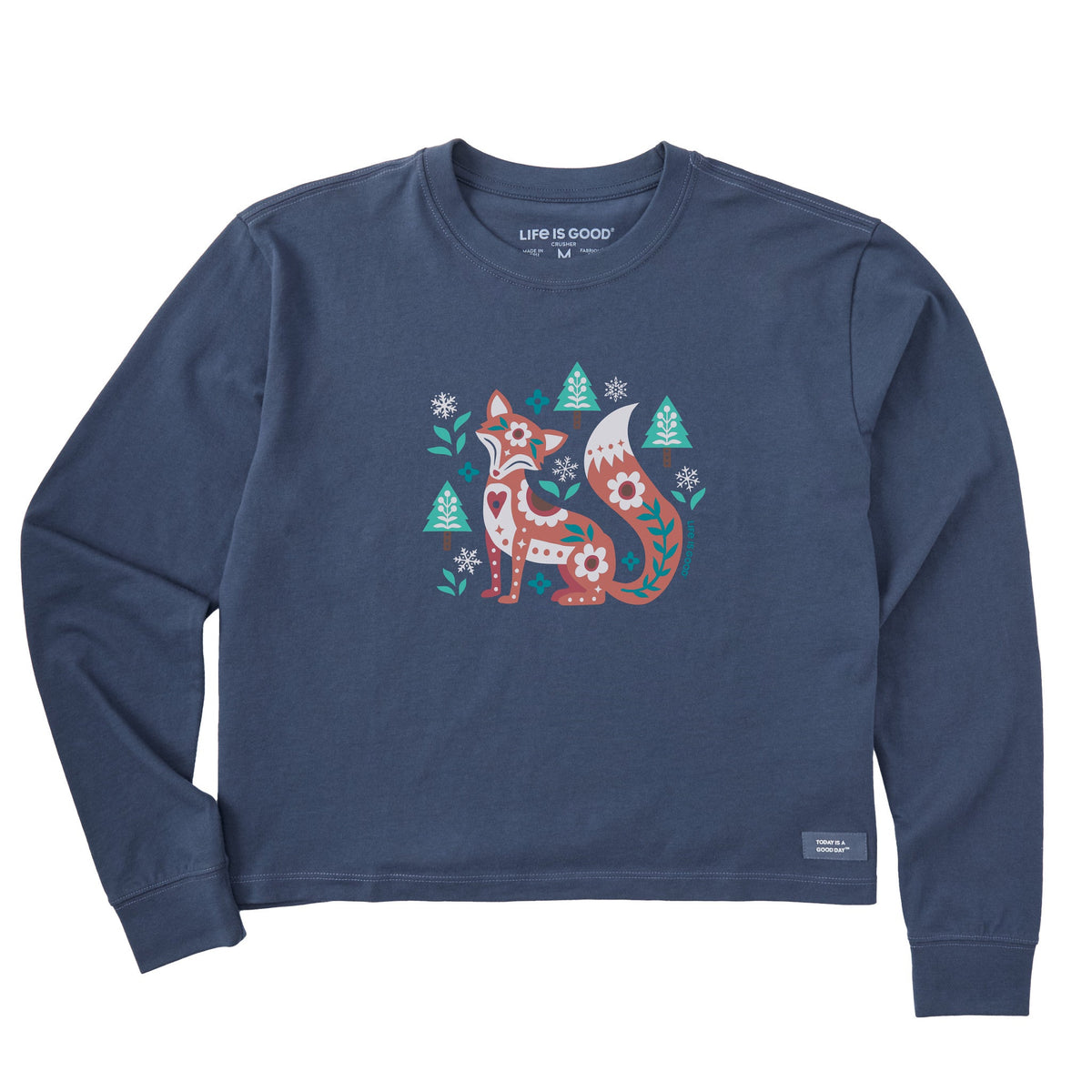 Women's Fox in the Winter Long Sleeve Crusher Boxy Tee product image 1
