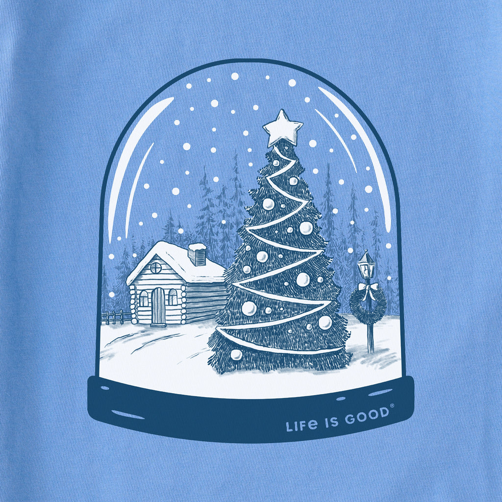 Women's Snowy Cabin Snow Globe Long Sleeve Crusher Boxy Tee product image 2