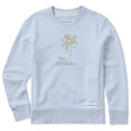 Women's Mele Kalikimaka Palm Tree Simply True Fleece Crew