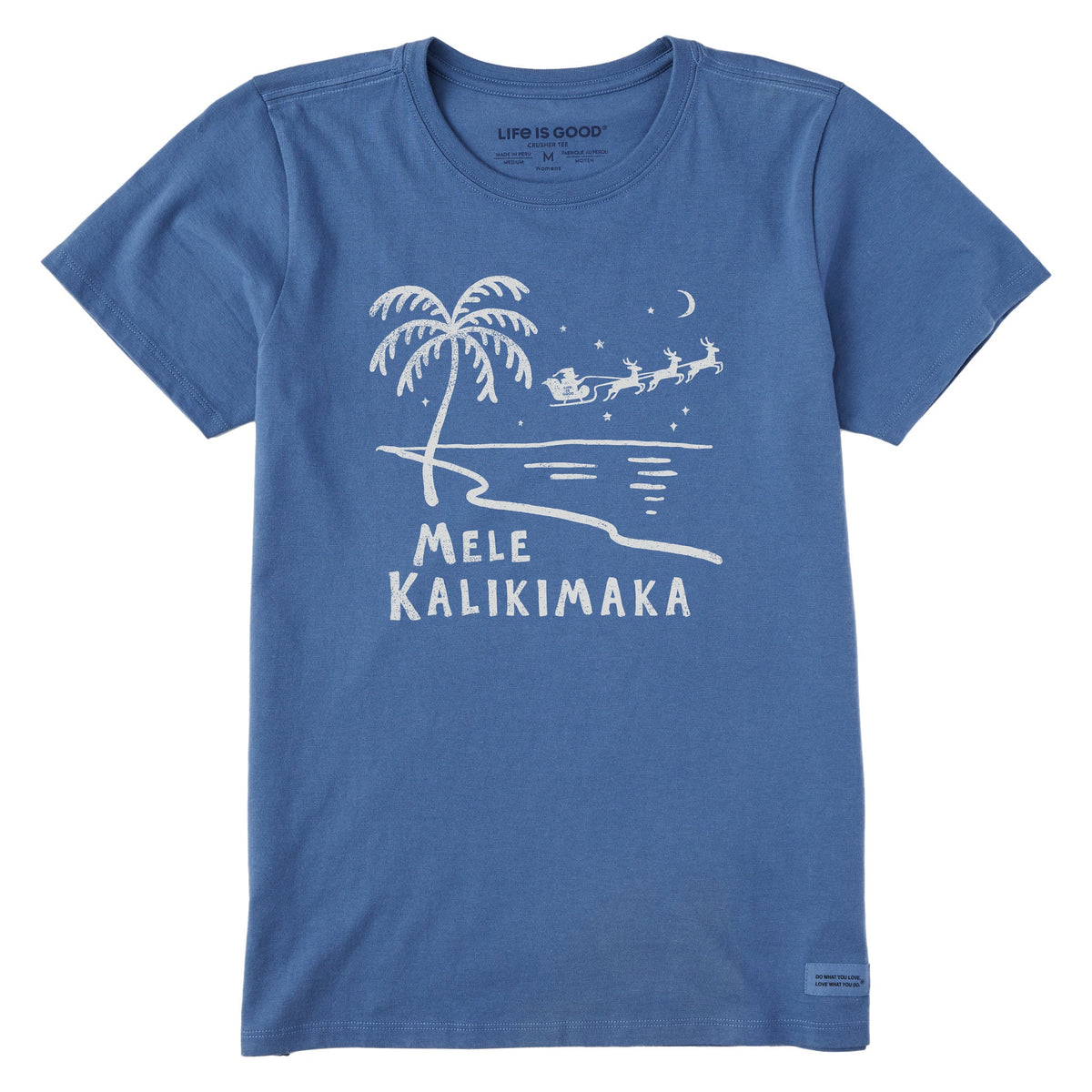 Women's Mele Kalikimaka Palm Beach Short Sleeve Crusher Tee product image 1