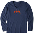 Women's Three Cardinals in Winter Long Sleeve Crusher Vee product image 1