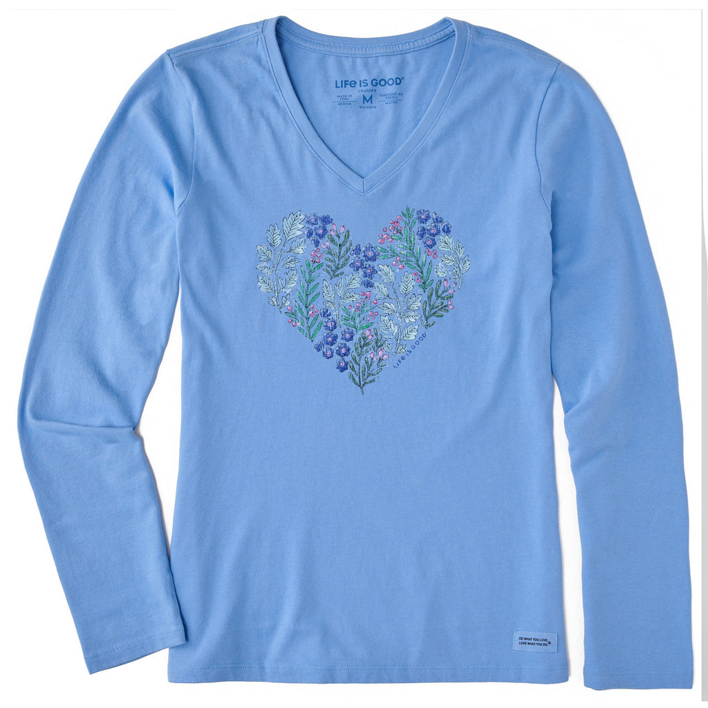 Women's Holly Heart Long Sleeve Crusher Vee product image 1