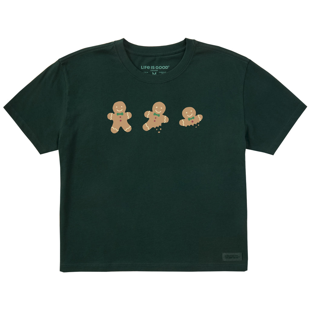 Women's Gingerbread Trio Short Sleeve Crusher Boxy Tee product image 1