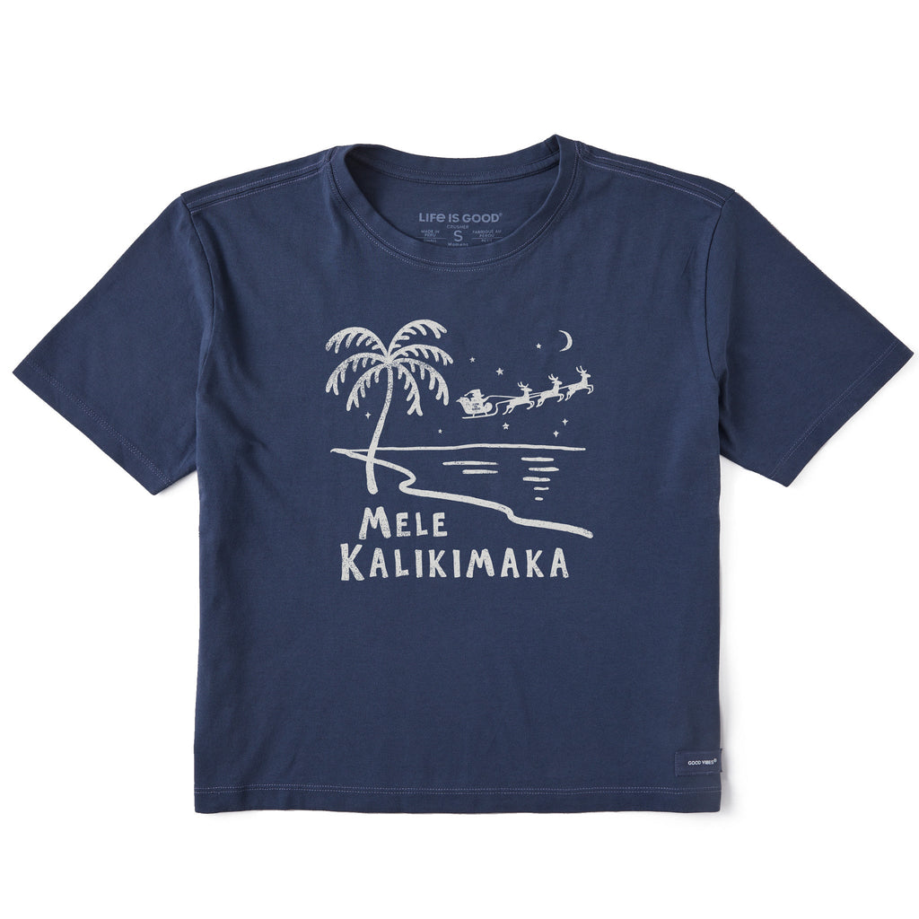 Women's Mele Kalikimaka Palm Beach Short Sleeve Crusher product image 1