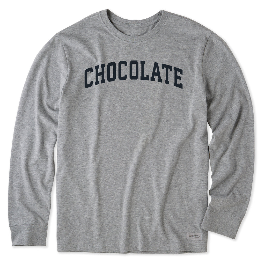 Men's Chocolate Arch Long Sleeve Crusher Tee product image 1