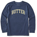 Kids Butter Athletic Arch Long Sleeve Crusher Tee product image 1
