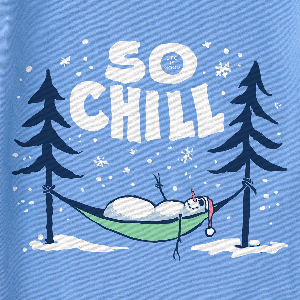 Kids So Chill Snowman Long Sleeve Crusher Tee product image 2