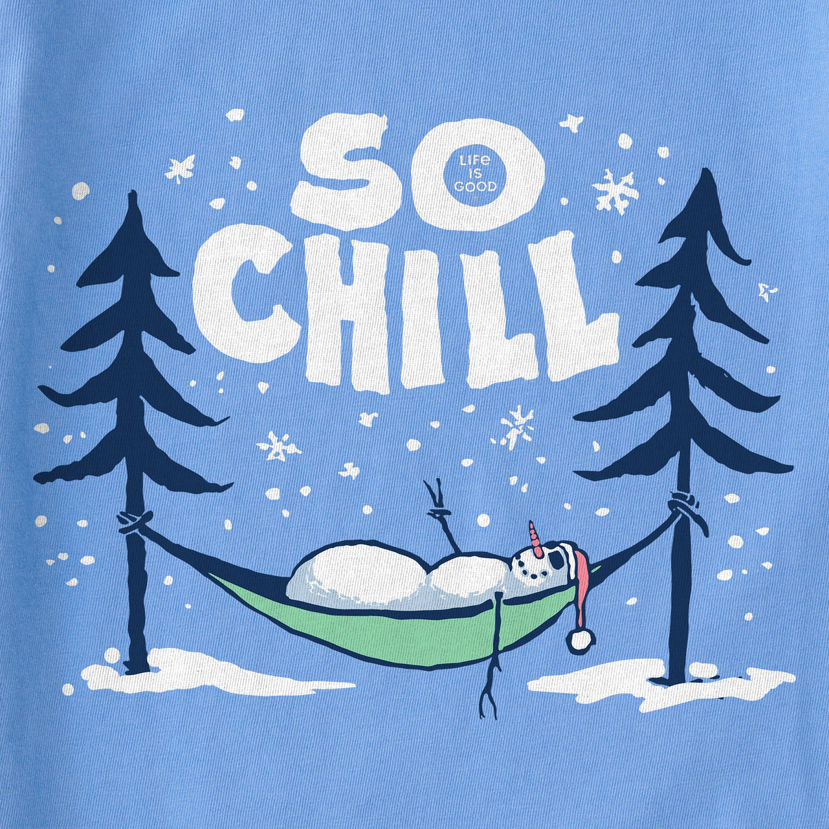 Kids So Chill Snowman Long Sleeve Crusher Tee product image 2