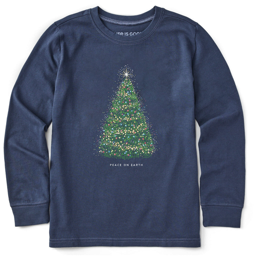 Kids Peace on Earth Tree Long Sleeve Crusher Tee product image 1