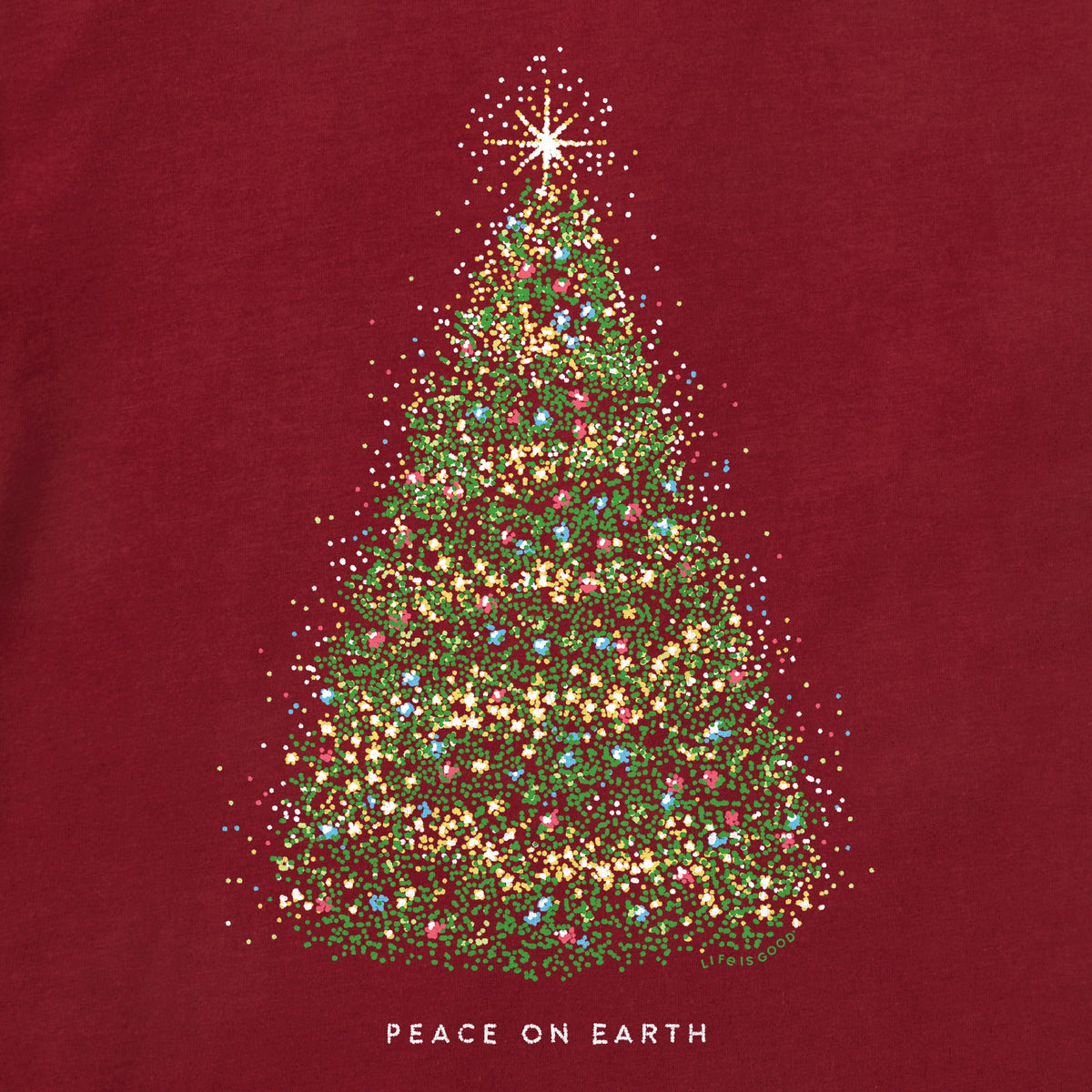 Kids Peace on Earth Tree Long Sleeve Crusher Tee product image 4
