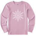 Kids Contrast Snowflake Long Sleeve Crusher Tee product image 1