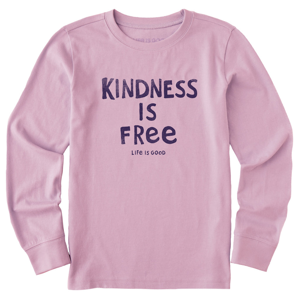 Kids Kindness is Free Long Sleeve Crusher Tee product image 1