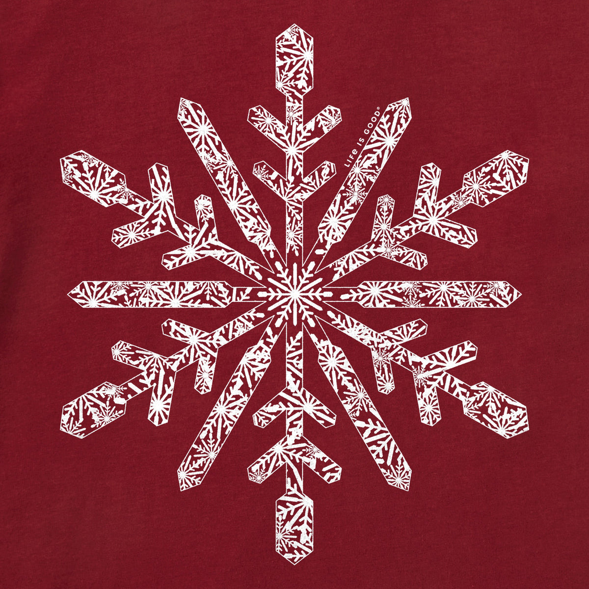 Toddler Contrast Snowflake Short Sleeve Crusher Tee product image 2