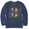 Kids Stocking Cats Long Sleeve Crusher Tee product image 1