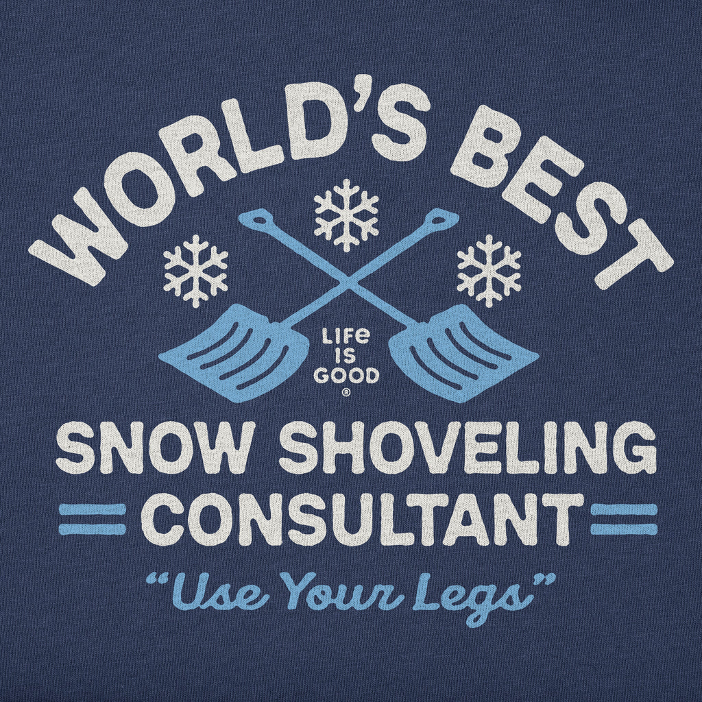 Kids Snow Shoveling Consultant Long Sleeve Crusher Tee product image 2