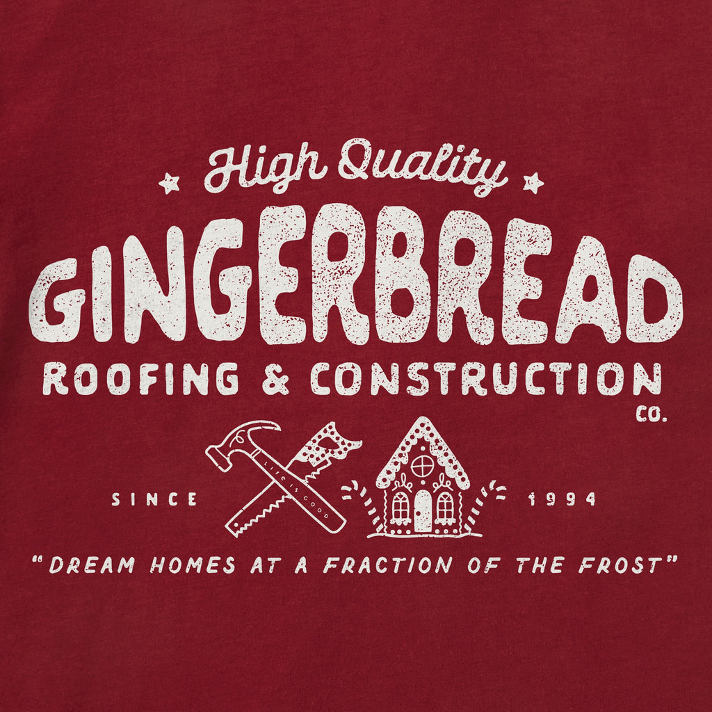Kids Gingerbread Construction Long Sleeve Crusher Tee product image 2