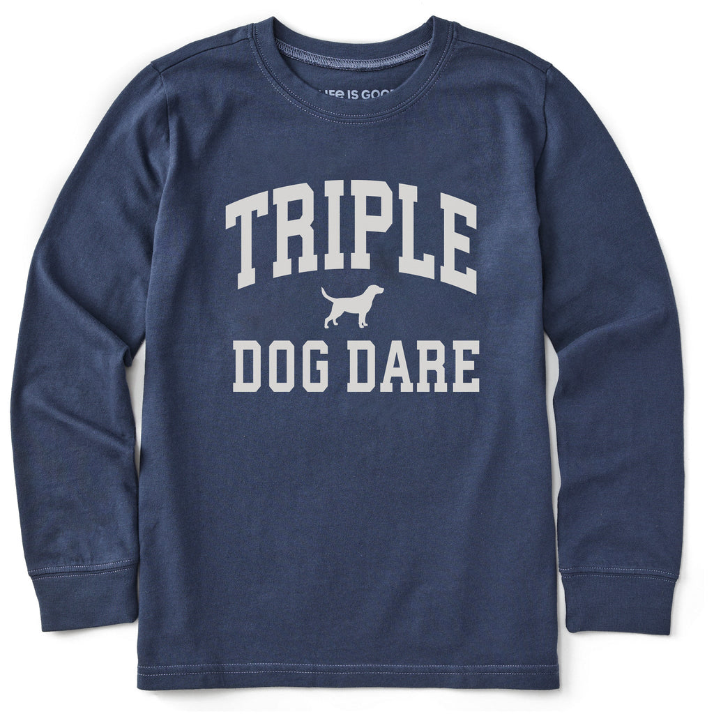 Kids Triple Dog Dare Arch Long Sleeve Crusher Tee product image 1