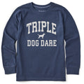 Kids Triple Dog Dare Arch Long Sleeve Crusher Tee product image 1
