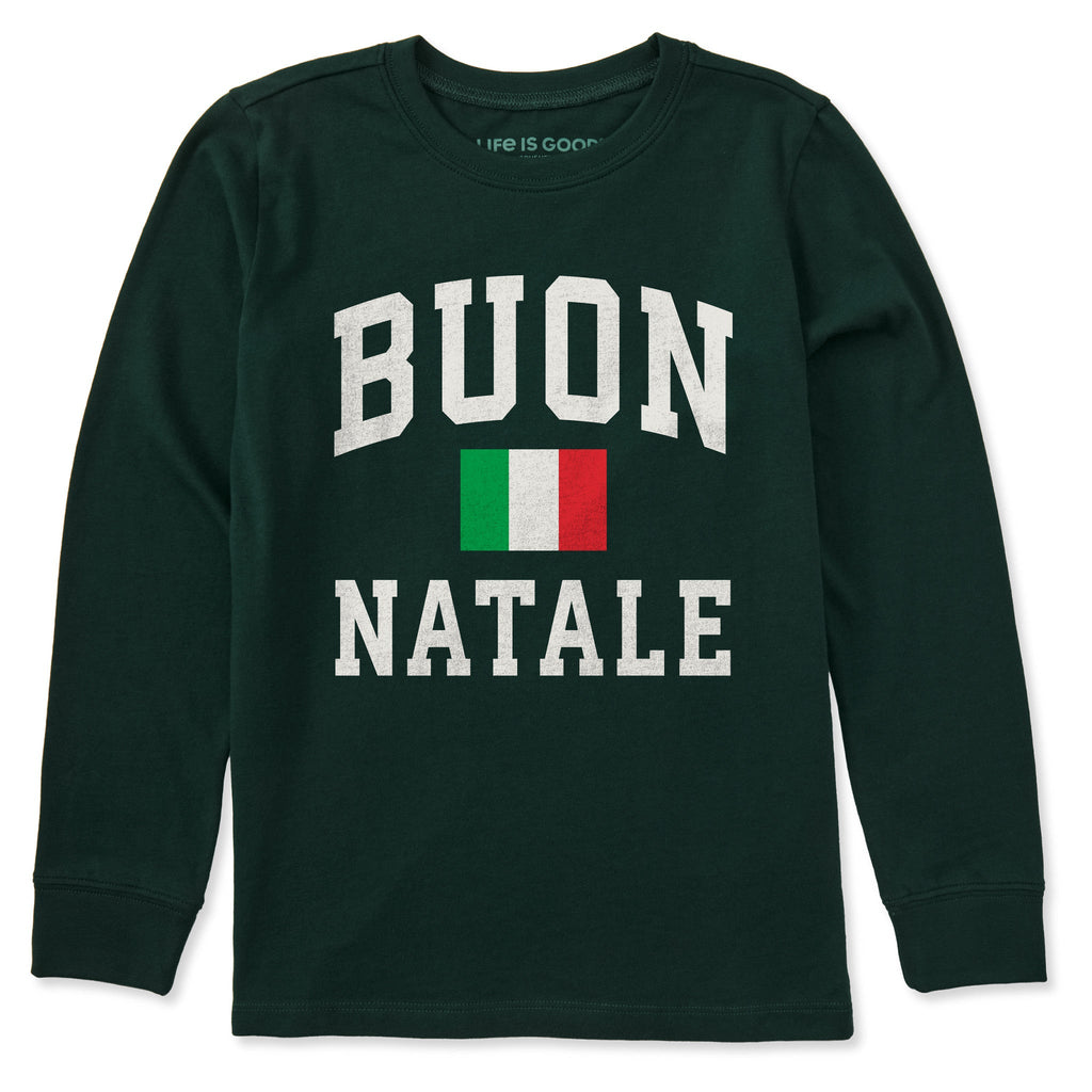 Kids Buon Natale Arch Long Sleeve Crusher Tee product image 1