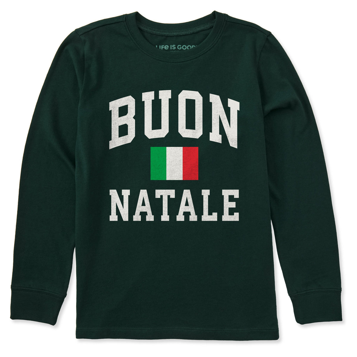 Kids Buon Natale Arch Long Sleeve Crusher Tee product image 1