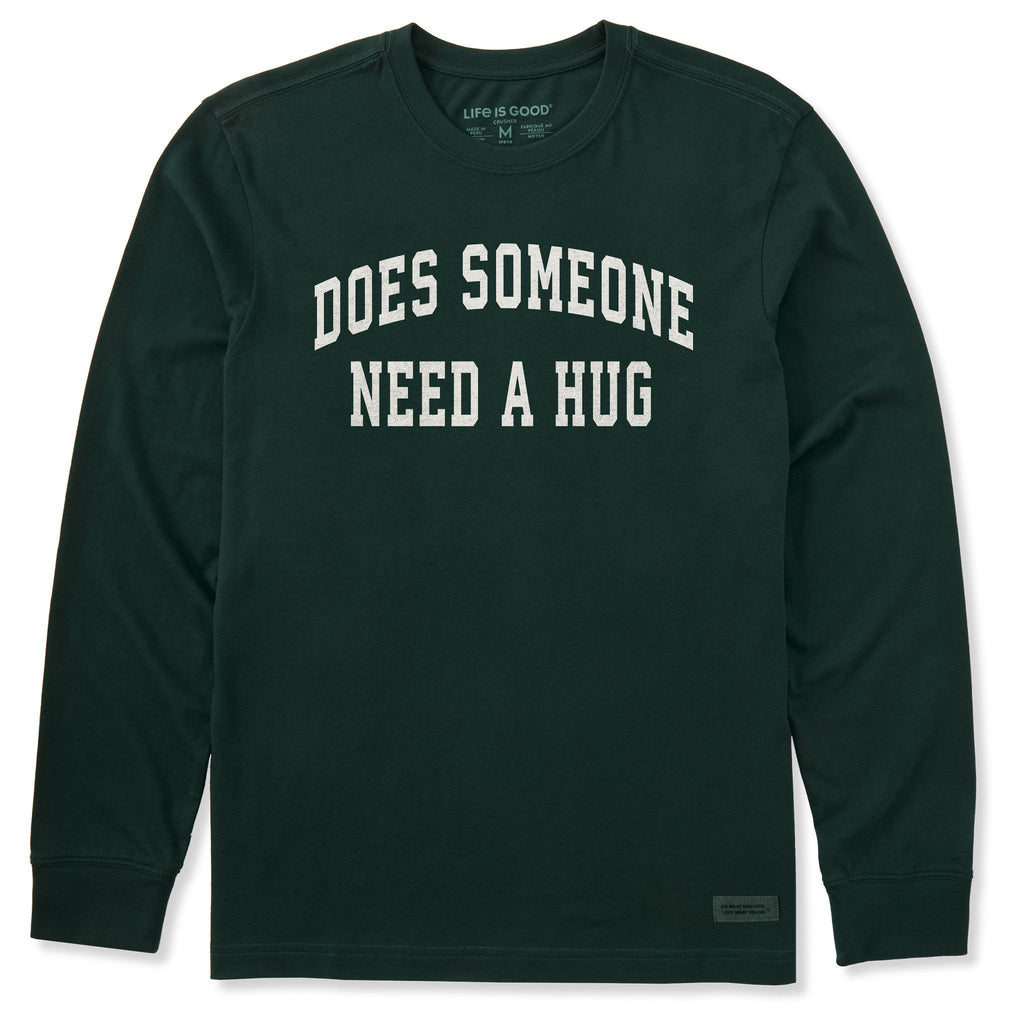 Men's Does Someone Need a Hug Arch Long Sleeve Crusher Tee product image 1