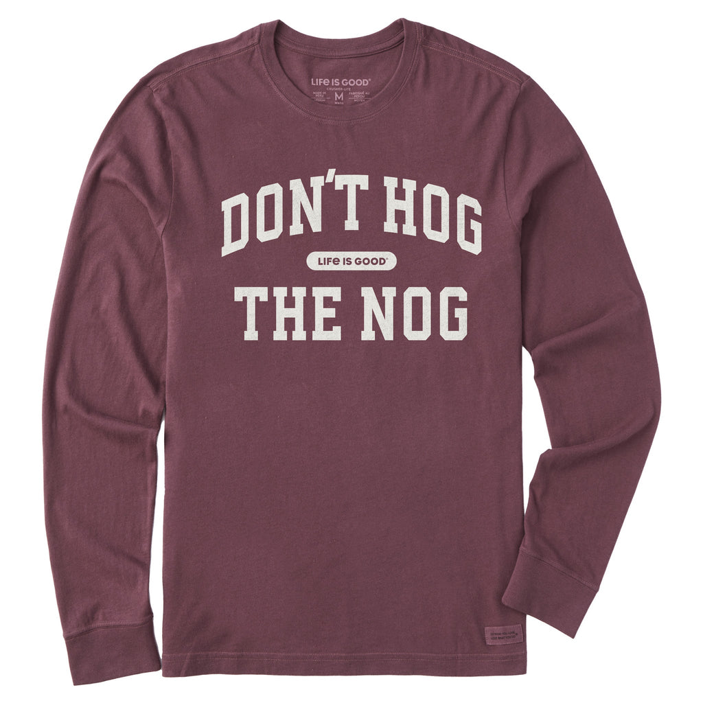 Men's Don't Hog the Nog Arch Long Sleeve Crusher Tee product image 1