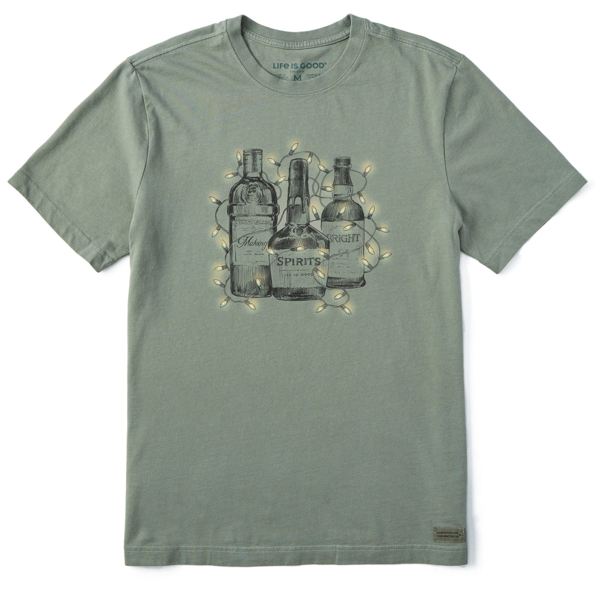 Men's Making Spirits Bright Bottles Short Sleeve Crusher Tee product image 1