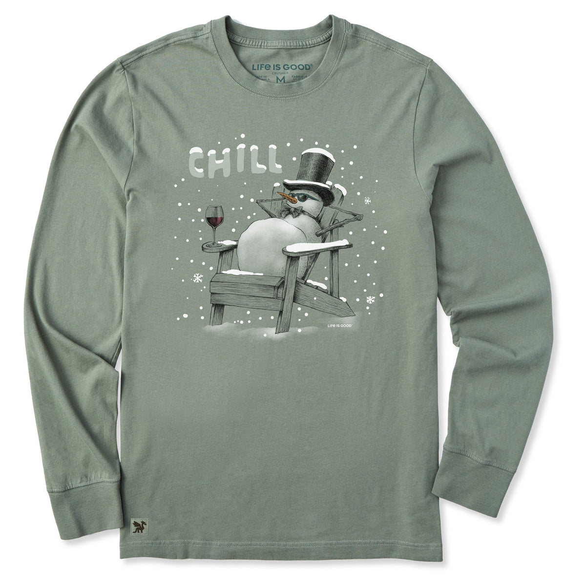 Men's Chill Snowman Adirondack Long Sleeve Crusher Tee product image 1