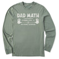 Men's Dad Math Long Sleeve Crusher Tee product image 1