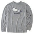 Men's Trying My Best Snowman Long Sleeve Crusher Tee product image 1