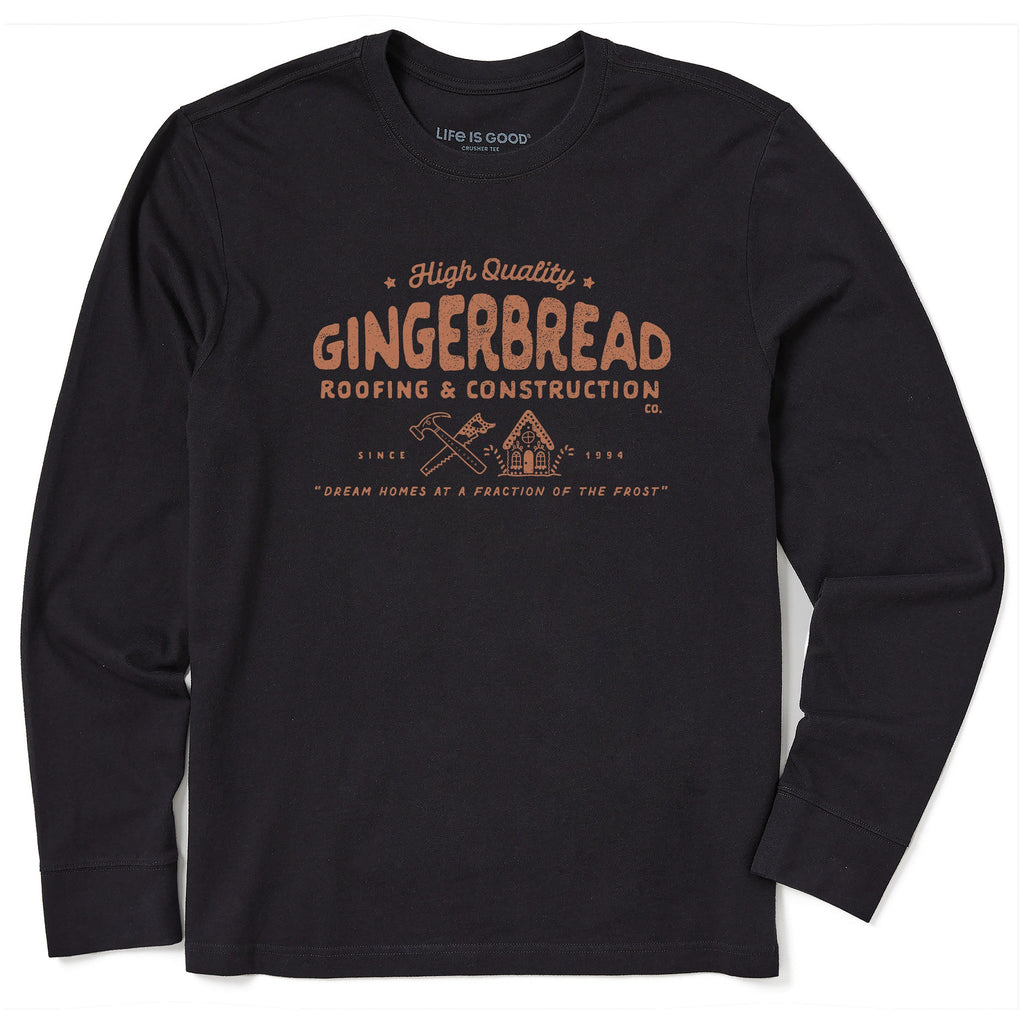 Men's Gingerbread Construction Long Sleeve Crusher Tee product image 1