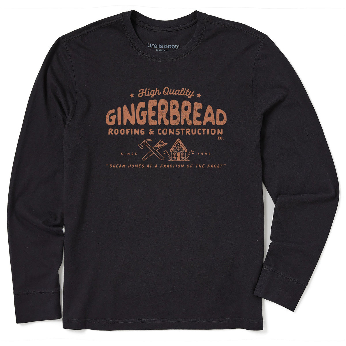 Men's Gingerbread Construction Long Sleeve Crusher Tee product image 1