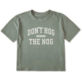 Women's Don't Hog the Nog Arch Short Sleeve Crusher Boxy Tee product image 1