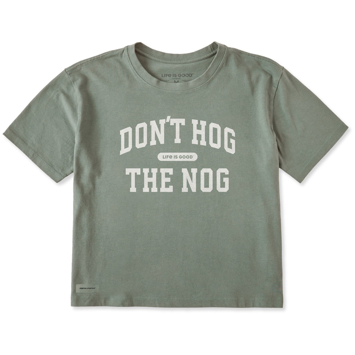 Women's Don't Hog the Nog Arch Short Sleeve Crusher Boxy Tee product image 1