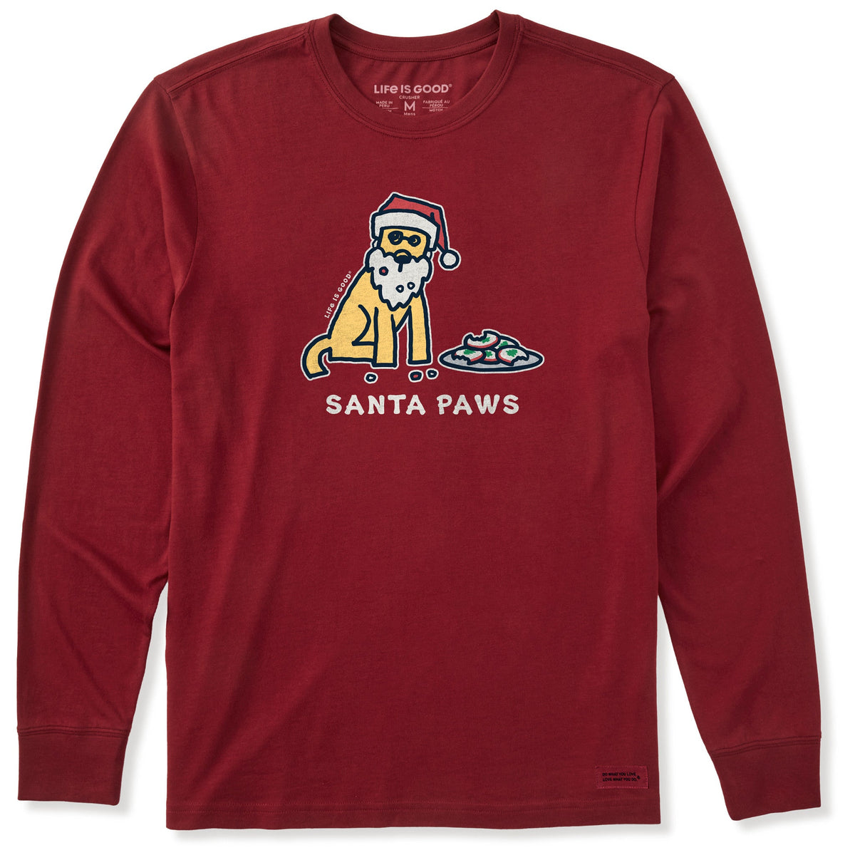 Men's Santa Paws Rocket Long Sleeve Crusher Tee product image 1