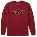 Men's Penguin Trio Long Sleeve Crusher Tee
