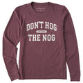 Women's Don't Hog the Nog Arch Long Sleeve Crusher Tee product image 1
