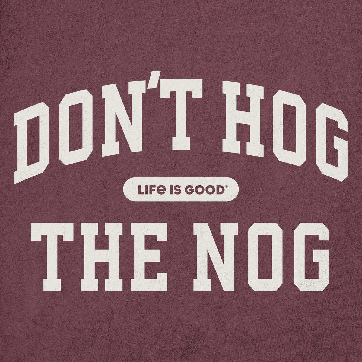 Women's Don't Hog the Nog Arch Long Sleeve Crusher Tee product image 2