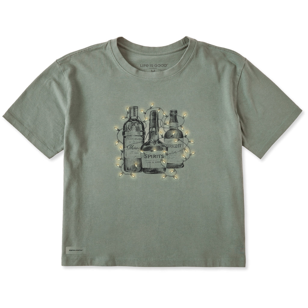 Women's Making Spirits Bright Bottles Short Sleeve Crusher product image 1