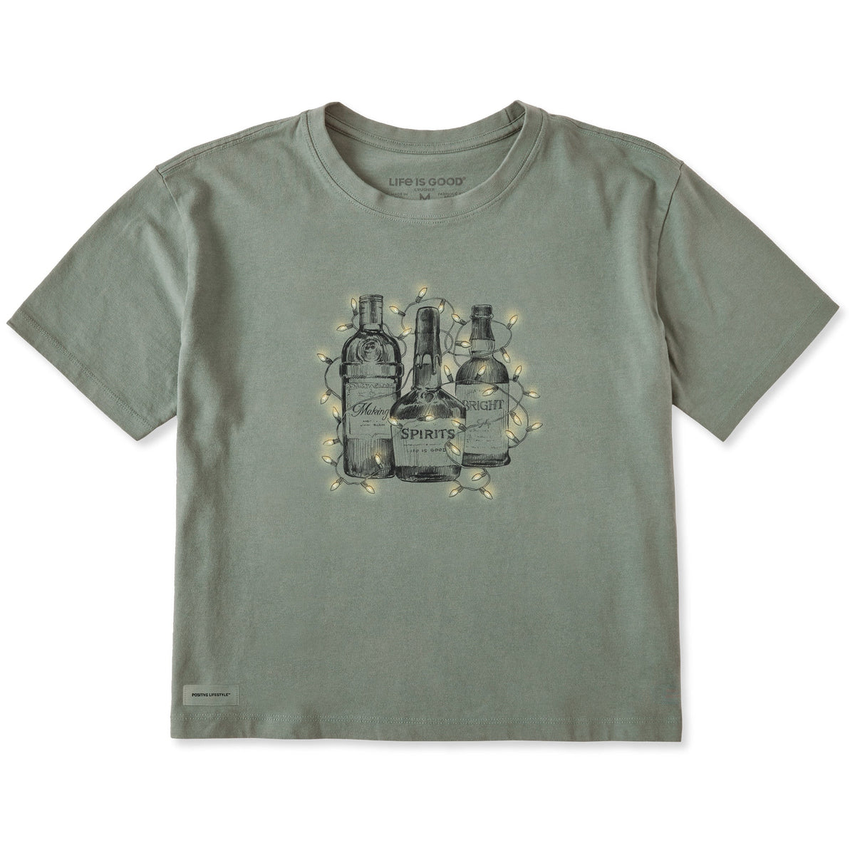 Women's Making Spirits Bright Bottles Short Sleeve Crusher product image 1
