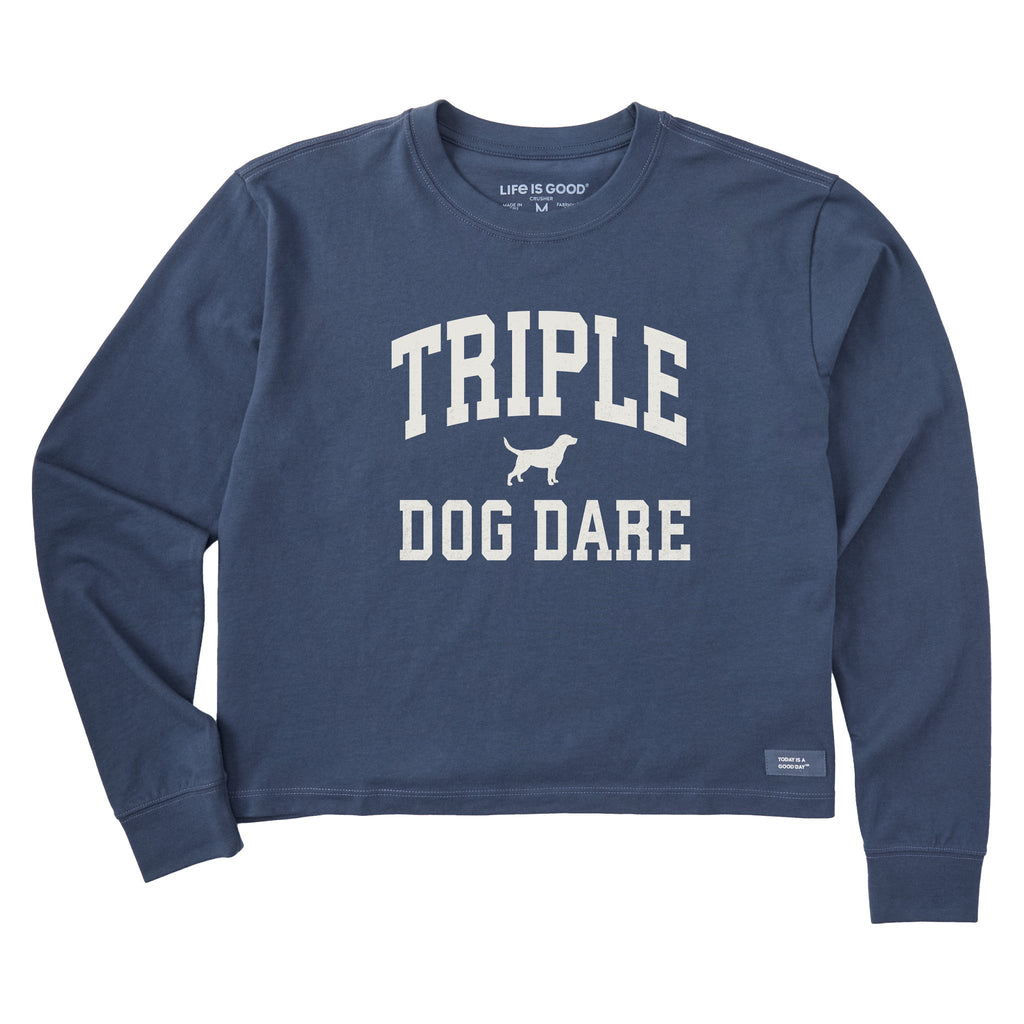 Women's Triple Dog Dare Arch Long Sleeve Crusher Boxy Tee product image 1