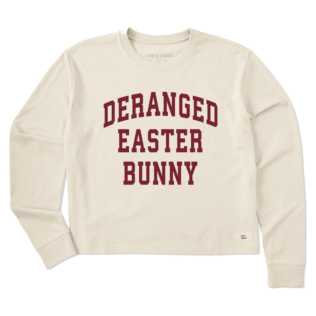 Women's Deranged Easter Bunny Arch Long Sleeve Crusher Boxy product image 1