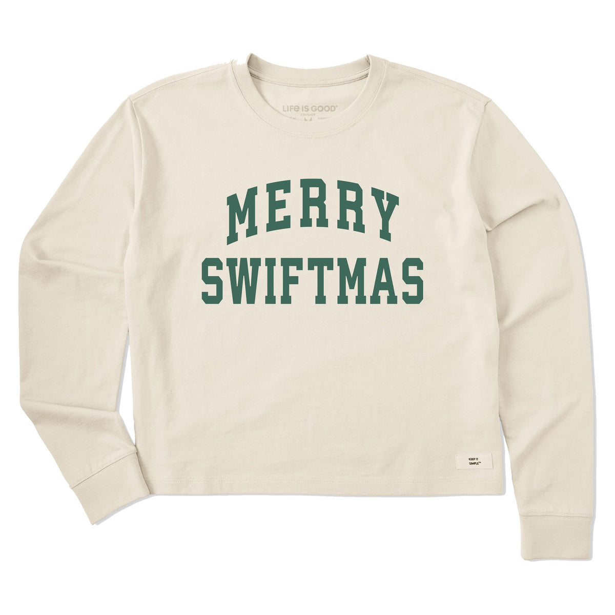 Women's Merry Swiftmas Arch Long Sleeve Crusher Boxy Tee product image 1