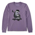 Women's Holiday Owl Mama Long Sleeve Crusher Tee