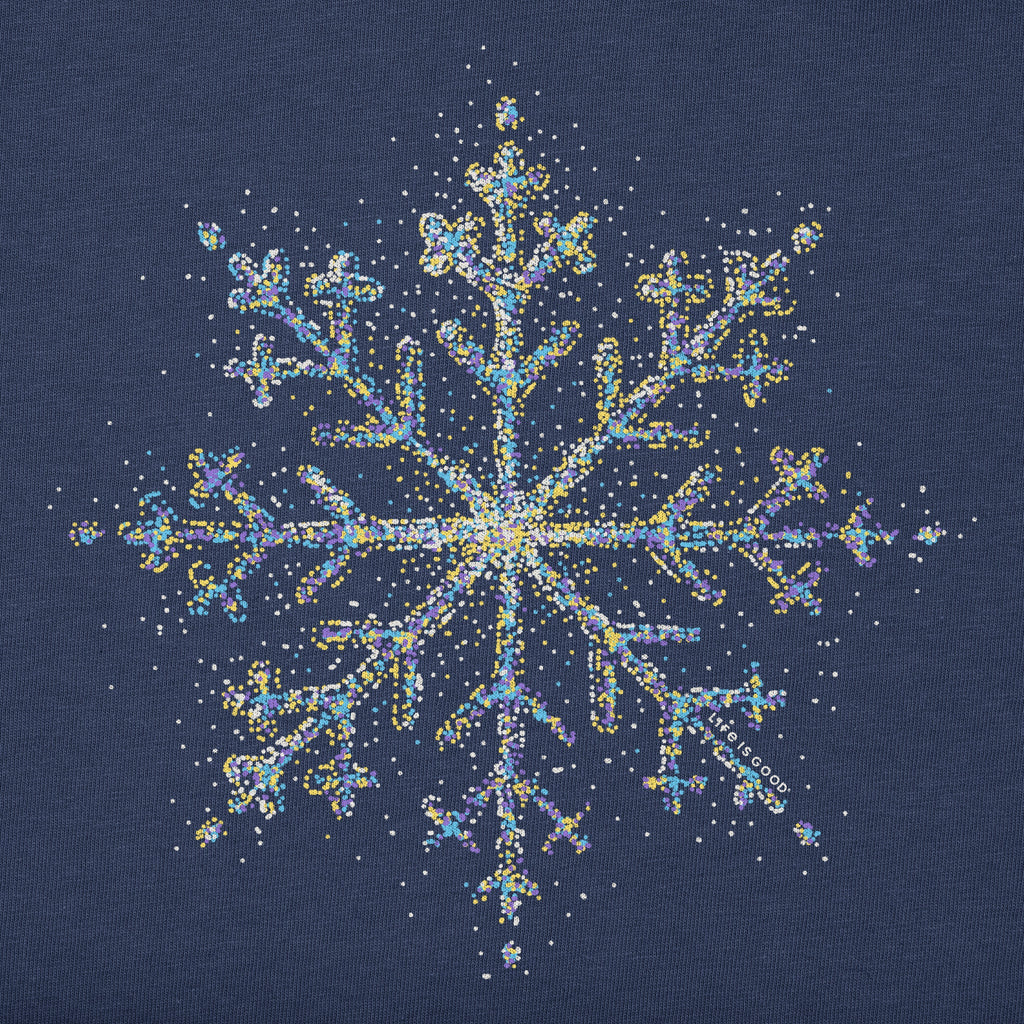 Women's Bright Sparkle Snowflake Long Sleeve Crusher Tee product image 2