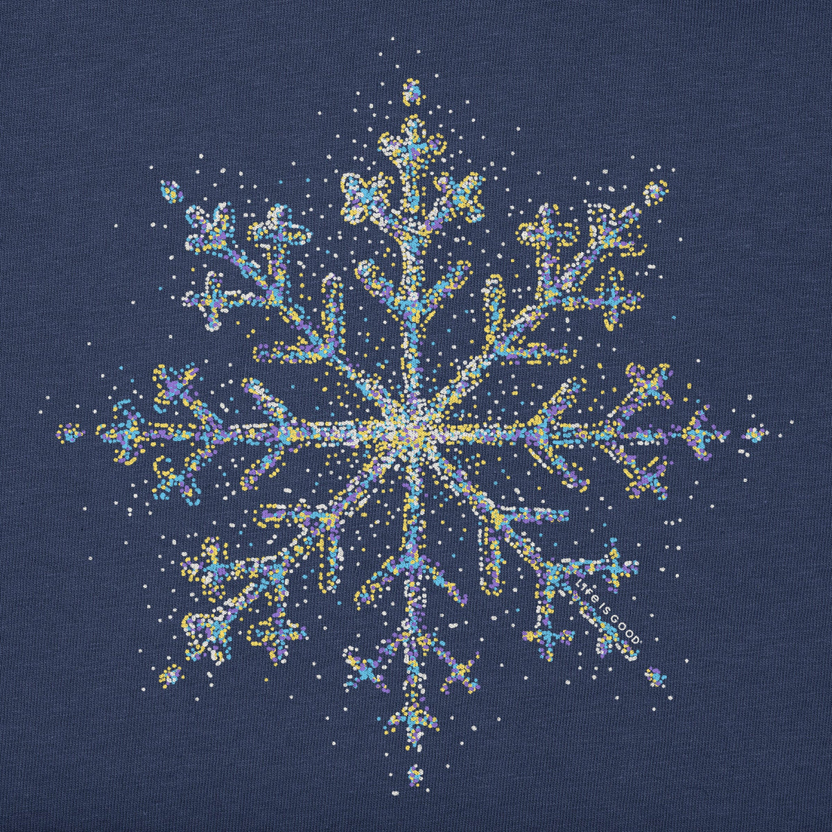 Women's Bright Sparkle Snowflake Long Sleeve Crusher Tee product image 2