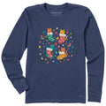 Women's Stocking Cats Long Sleeve Crusher Tee product image 1